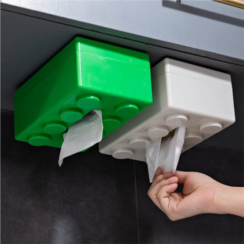 Building Block Tissue Box Home Decor
