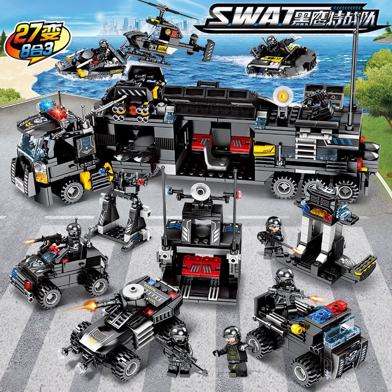 Building Blocks Set SWAT Figure Toys