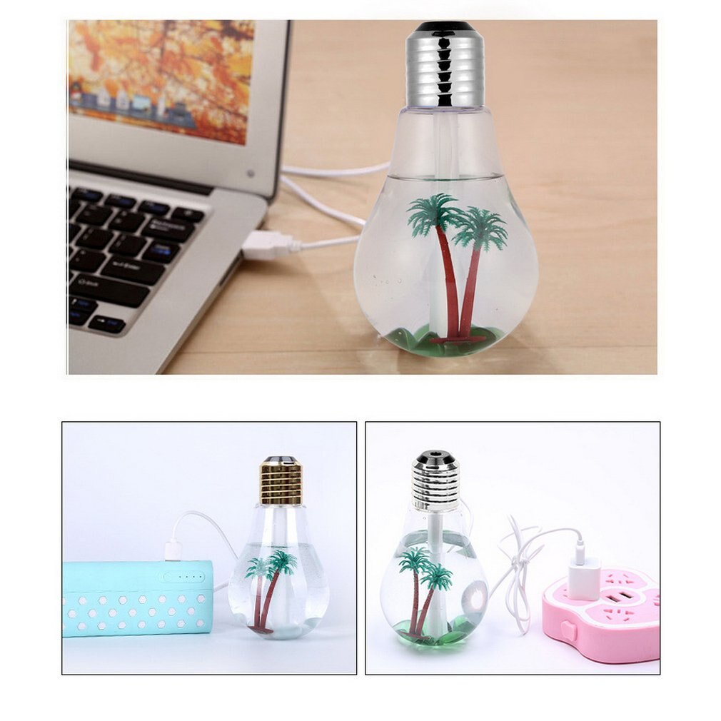 Bulb Humidifier Oil Diffuser with Lights