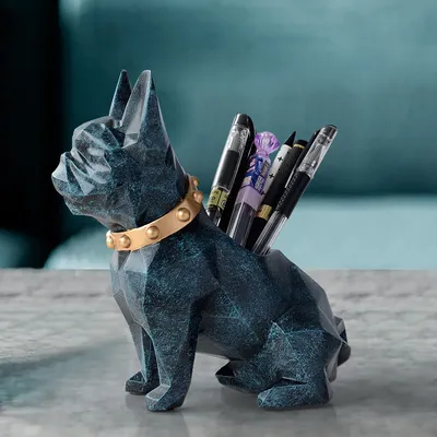 Bulldog Design Dog Pen Holder Bulldog Design Dog Pen Holder