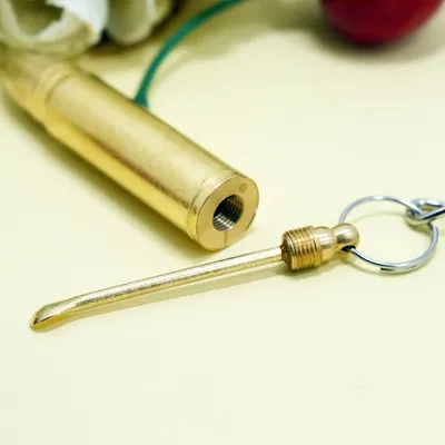 Bullet Keychain with Removable Ear Pick Tool Bullet Keychain with Removable Ear Pick Tool