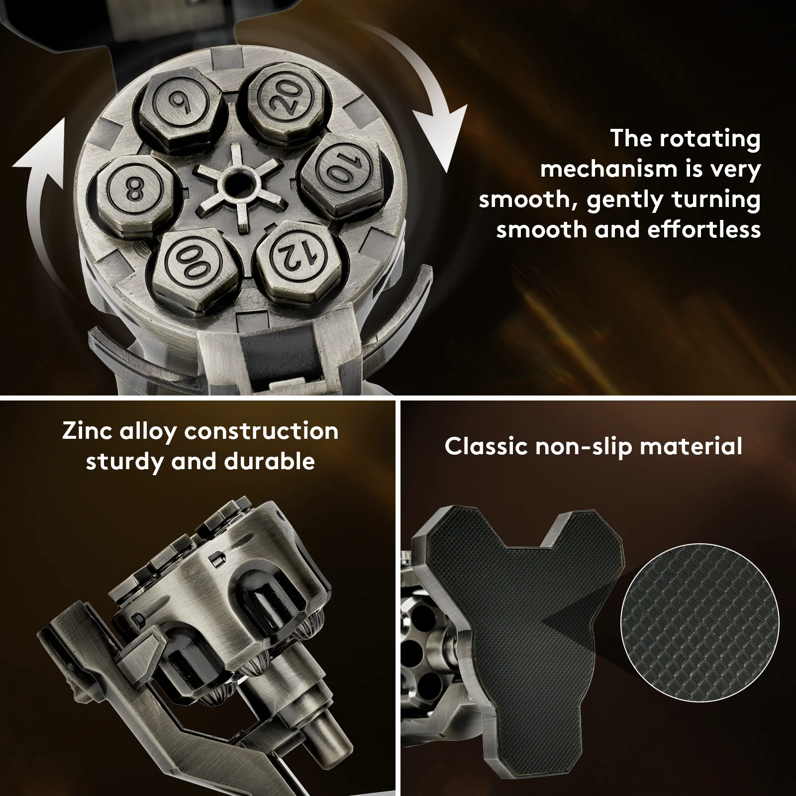 Bullet Nest,Bullet Dice,Bullet dice Revolver,Metal Dice Set for DND with Spinning Revolver Cylinder Container, Dice for Bullet Nest,Bullet Dice,Bullet dice Revolver,Metal Dice Set for DND with Spinning Revolver Cylinder Container, Dice for