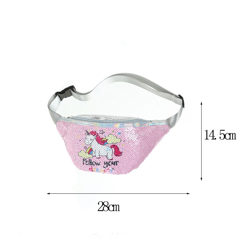 Bum Bag Ladies Unicorn Sequins