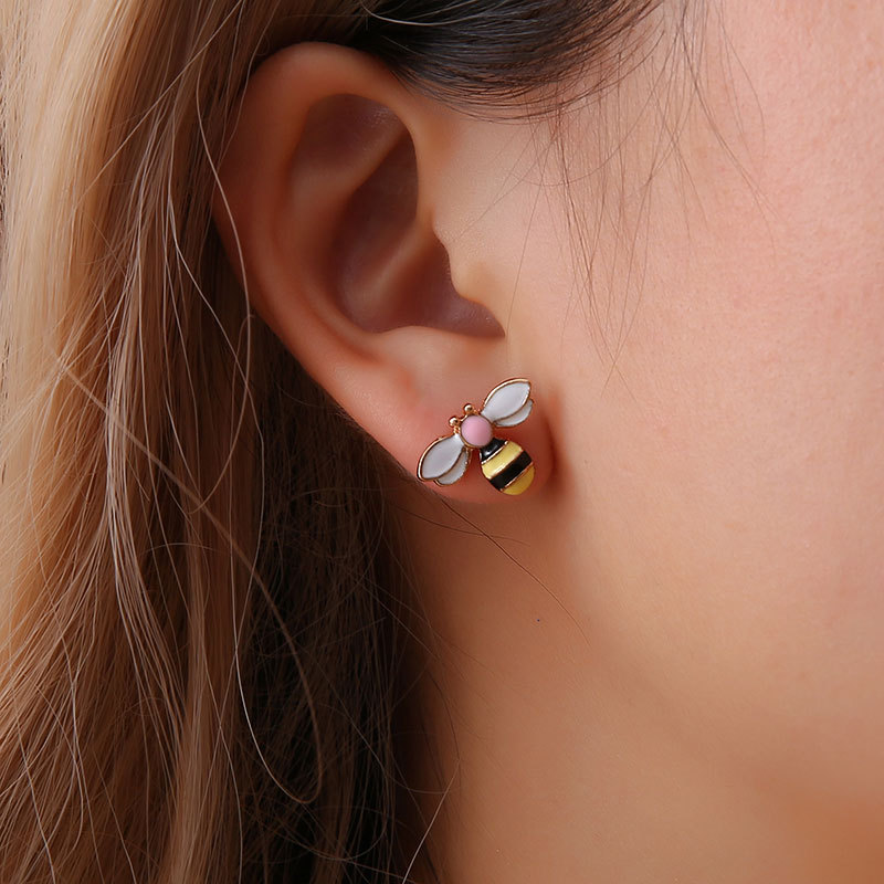Bumble Bee Earrings Stud Accessory Bumble Bee Earrings Stud Accessory