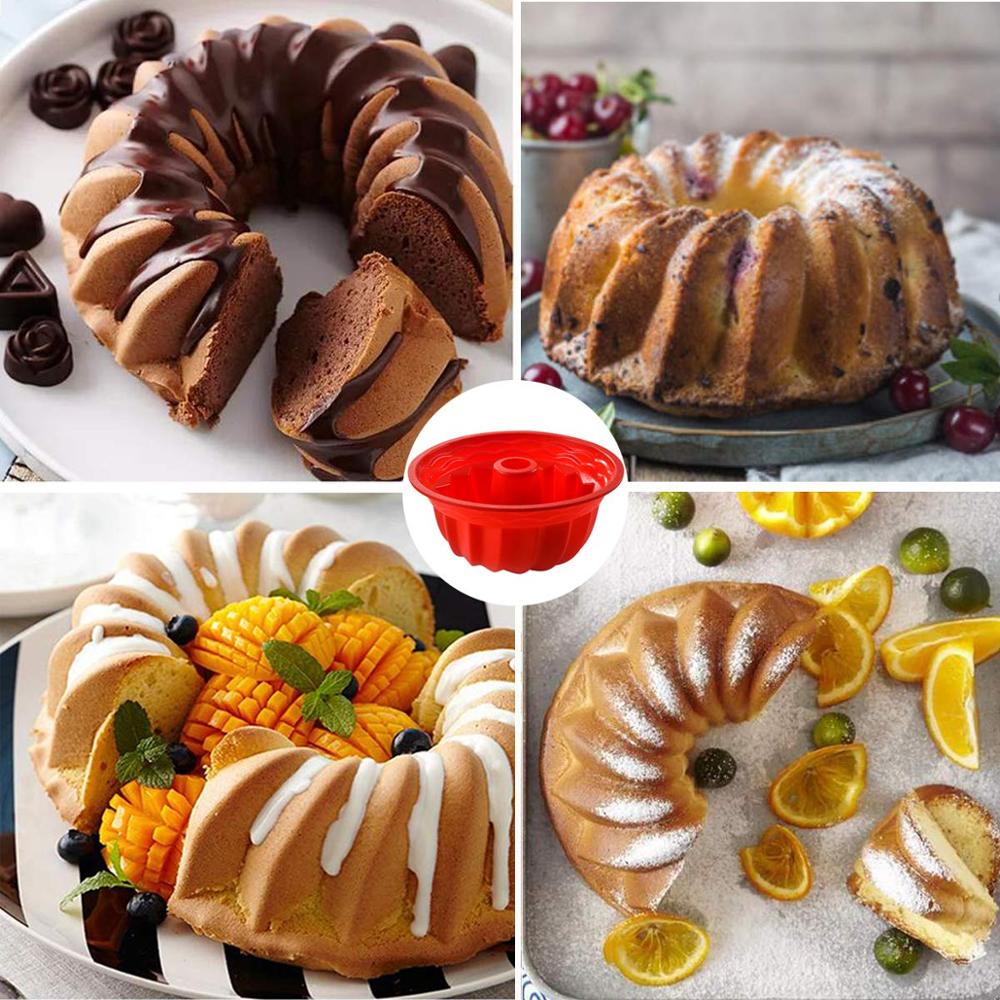 Bundt Cake Mold Silicone Baking Pan Bundt Cake Mold Silicone Baking Pan