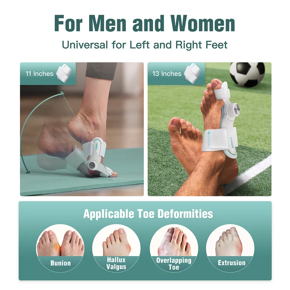Bunion Corrector Hallux Valgus Orthotics Big Toe Homing Straightener Adjustable Knobs With 3 Angle Fixing Plate Foot Bunion Corrector Hallux Valgus Orthotics Big Toe Homing Straightener Adjustable Knobs With 3 Angle Fixing Plate Foot