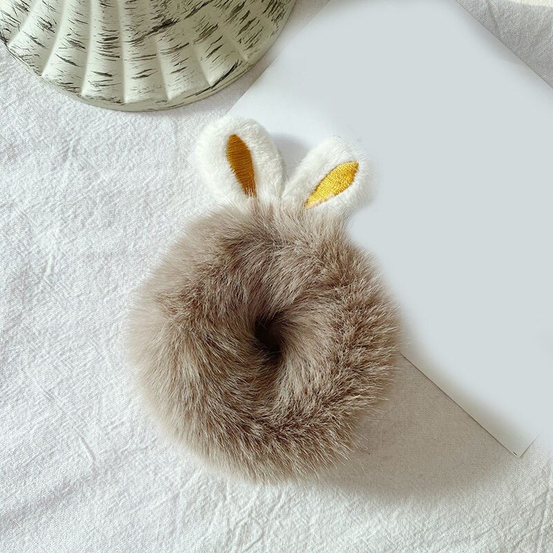 Bunny Ear Scrunchie Fluffy Hair Tie Bunny Ear Scrunchie Fluffy Hair Tie