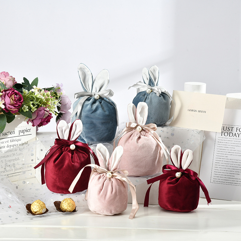 Bunny Ears Bags for Easter Party (5 Pcs)