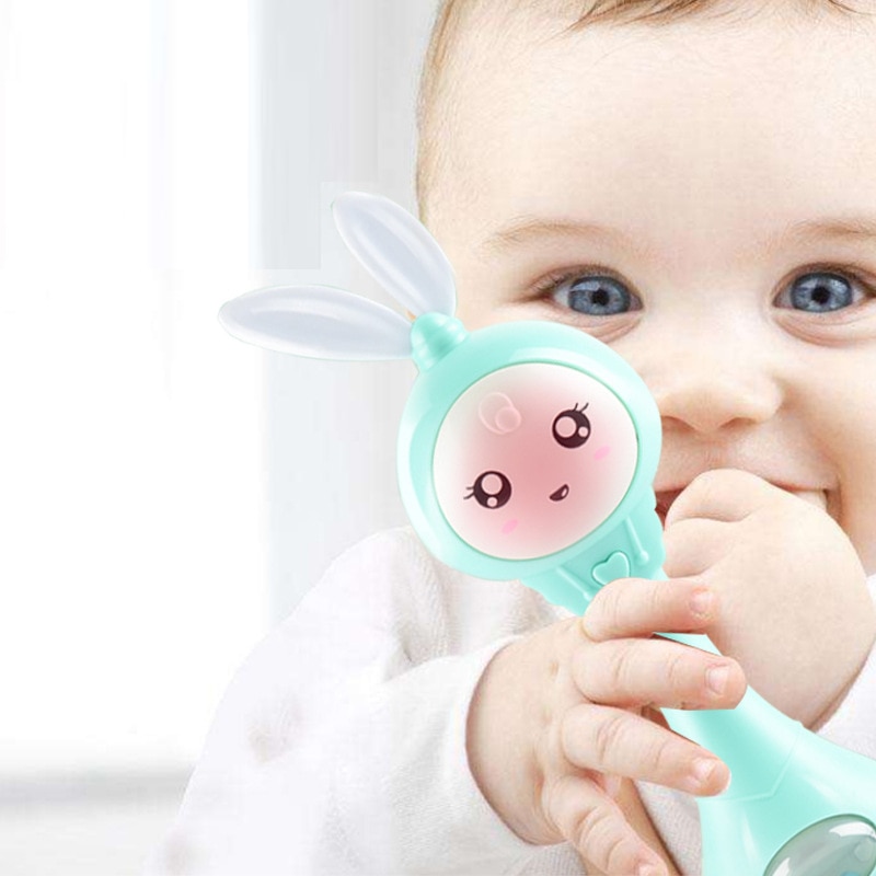 Bunny Rattle with Music and Light Teether Bunny Rattle with Music and Light Teether