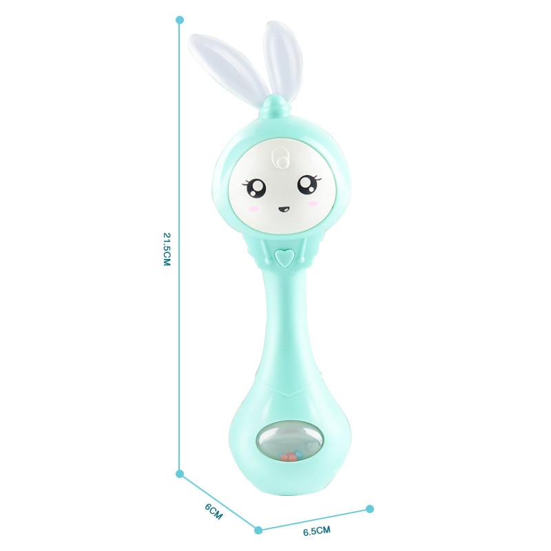 Bunny Rattle with Music and Light Teether Bunny Rattle with Music and Light Teether