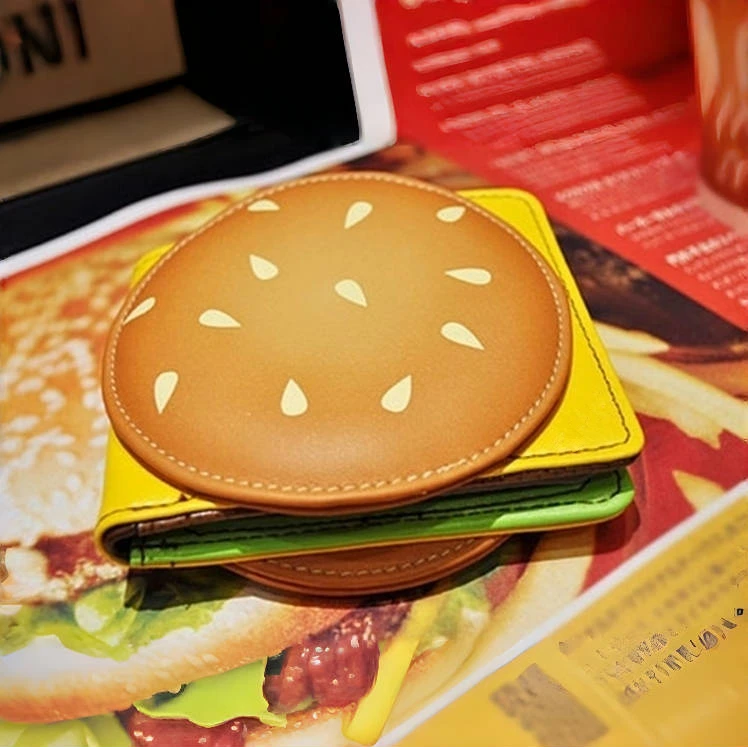 Burger Shaped Cute Wallet Cheeseburger Wallet Novelty Gift Party Exquisite Wallet