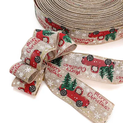 Burlap Christmas Tree Ribbon