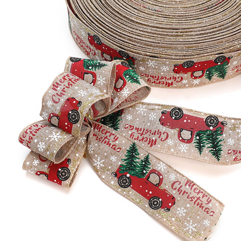 Burlap Christmas Tree Ribbon Burlap Christmas Tree Ribbon
