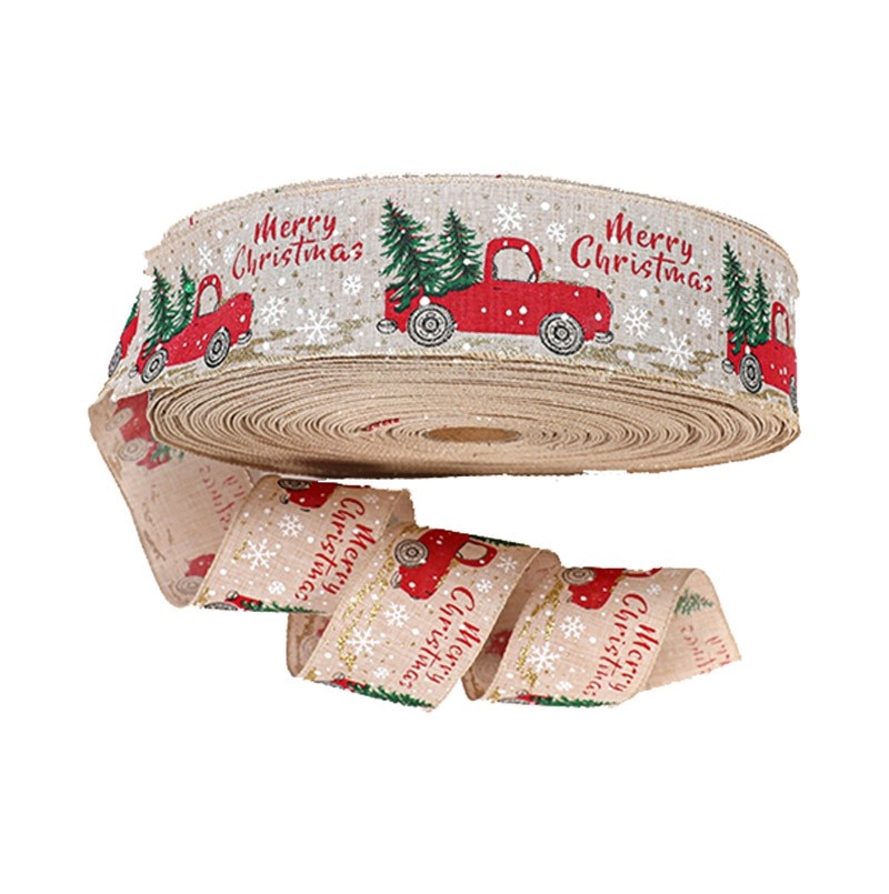 Burlap Christmas Tree Ribbon