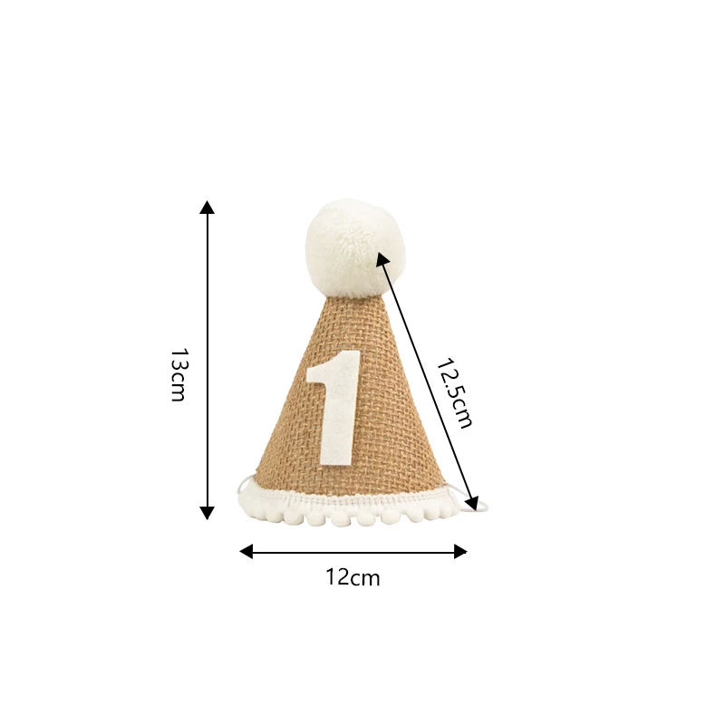 Burlap Hat Baby Birthday Party Linen Felt Hat 1st to 9th Years Kids Baby Shower Hat Birthday Headband Decoration Burlap Hat Baby Birthday Party Linen Felt Hat 1st to 9th Years Kids Baby Shower Hat Birthday Headband Decoration