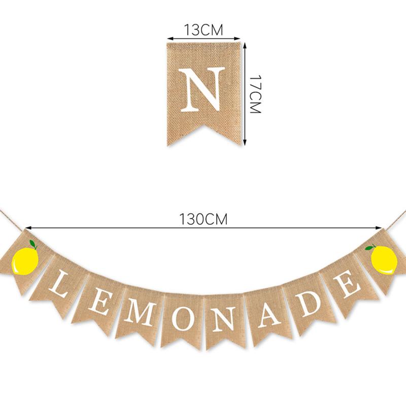 Burlap Lemonade Stand Banners (2pcs)