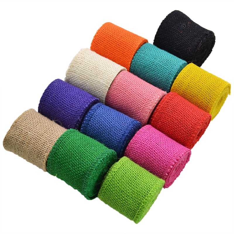 Burlap Ribbon DIY Jute Ribbon (2M) Burlap Ribbon DIY Jute Ribbon (2M)