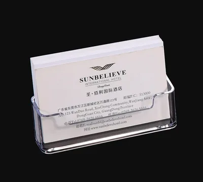 Business Card Stand Clear Holder