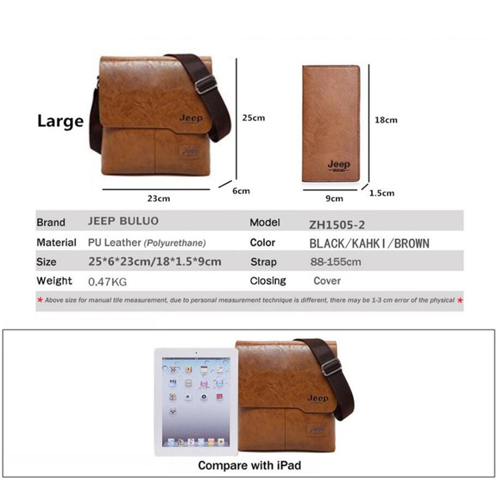 Business Leather Crossbody Bag