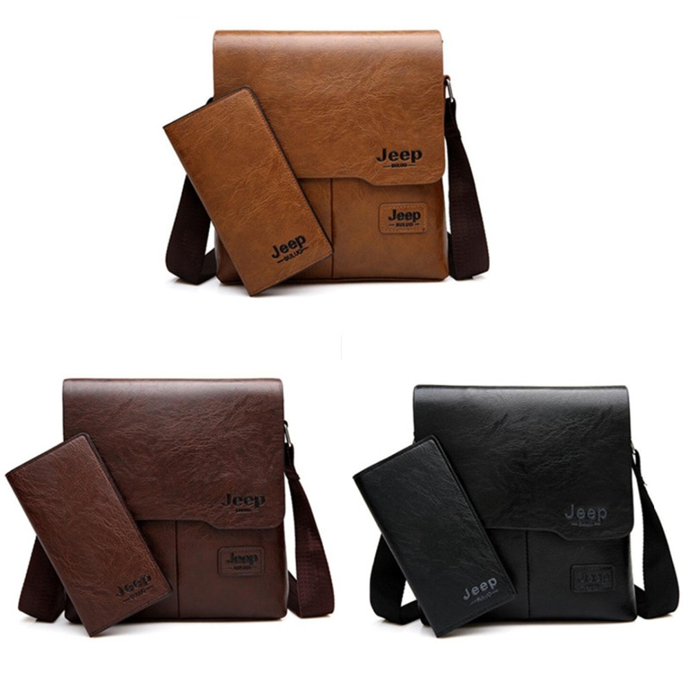 Business Leather Crossbody Bag