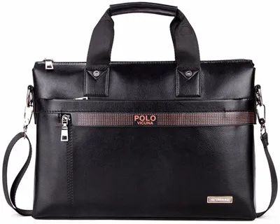 Business Men Leather Briefcase Bag