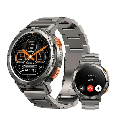 Business Smartwatch Men AMOLED AOD Men's Watch Bluetooth Call 5ATM Waterproof Fitness Ultra Smart Watches