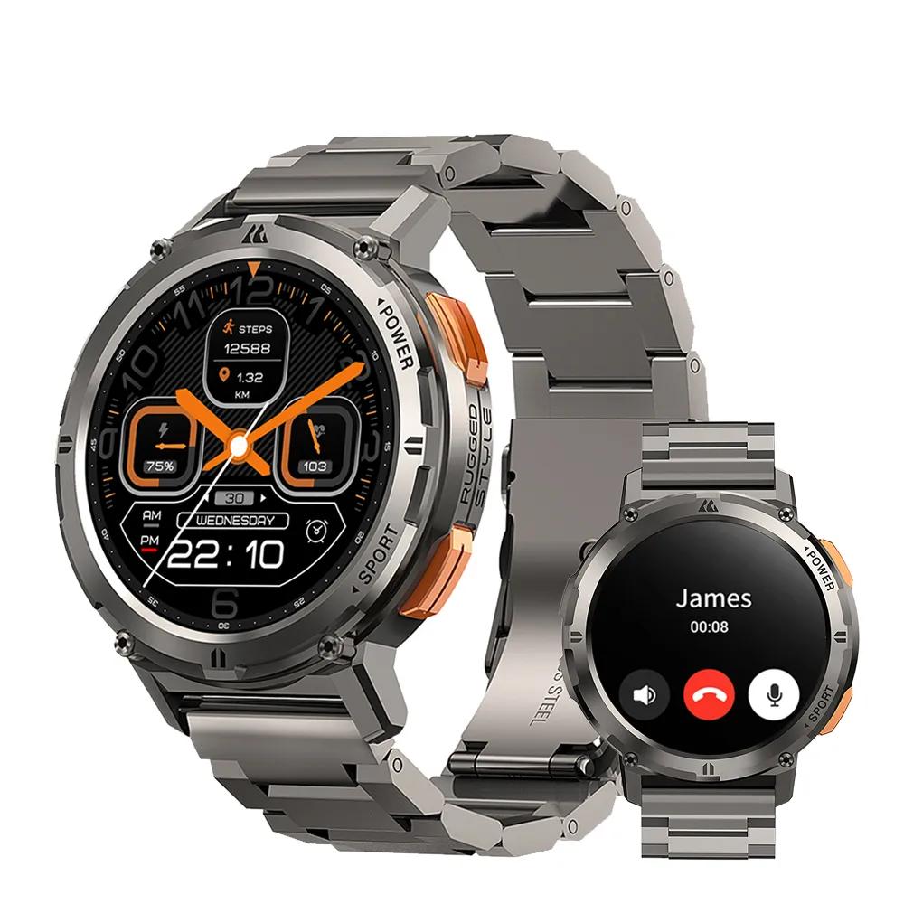 Business Smartwatch Men AMOLED AOD Men's Watch Bluetooth Call 5ATM Waterproof Fitness Ultra Smart Watches