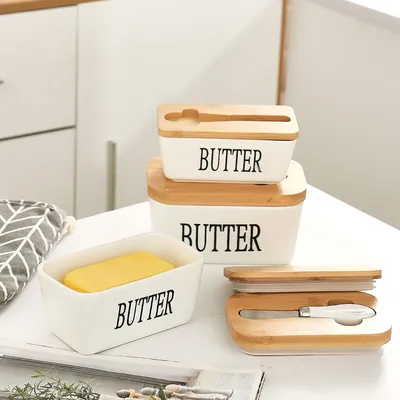 Butter box with Lid and Knife Butter box with Lid and Knife