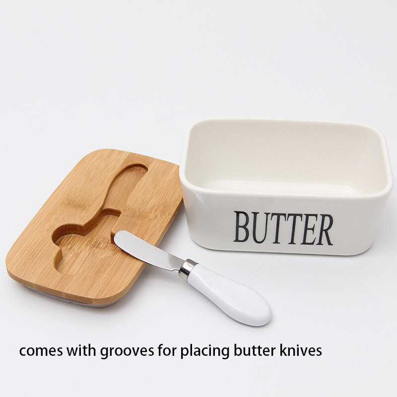 Butter box with Lid and Knife Butter box with Lid and Knife