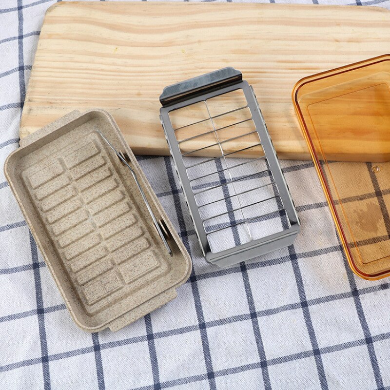 Butter Case with Stainless Steel Butter Cutter