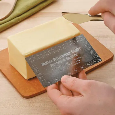 Butter Measuring Guide Ruler with Knife Butter Measuring Guide Ruler with Knife