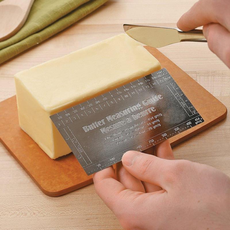 Butter Measuring Guide Ruler with Knife Butter Measuring Guide Ruler with Knife