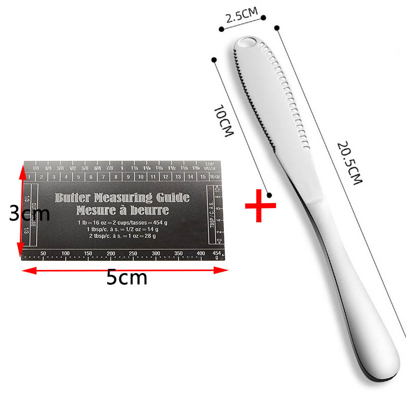 Butter Measuring Guide Ruler with Knife Butter Measuring Guide Ruler with Knife
