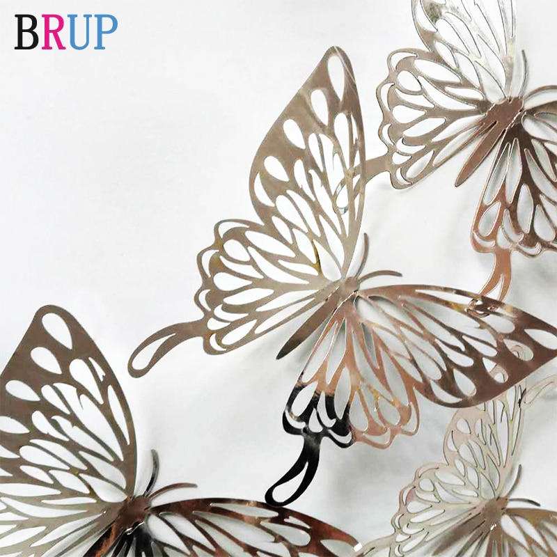 Butterfly 3D Wall Decors Wall Stickers (12Pcs) Butterfly 3D Wall Decors Wall Stickers (12Pcs)