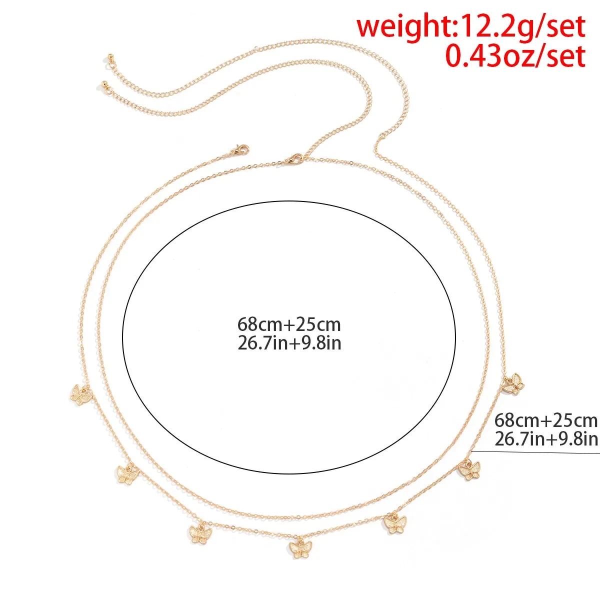Butterfly Belly Chain Body Accessory Butterfly Belly Chain Body Accessory