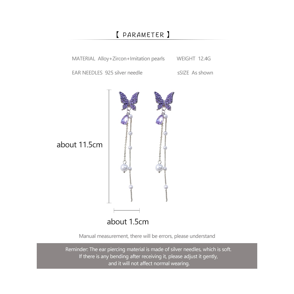Butterfly Dangling Earrings for Women