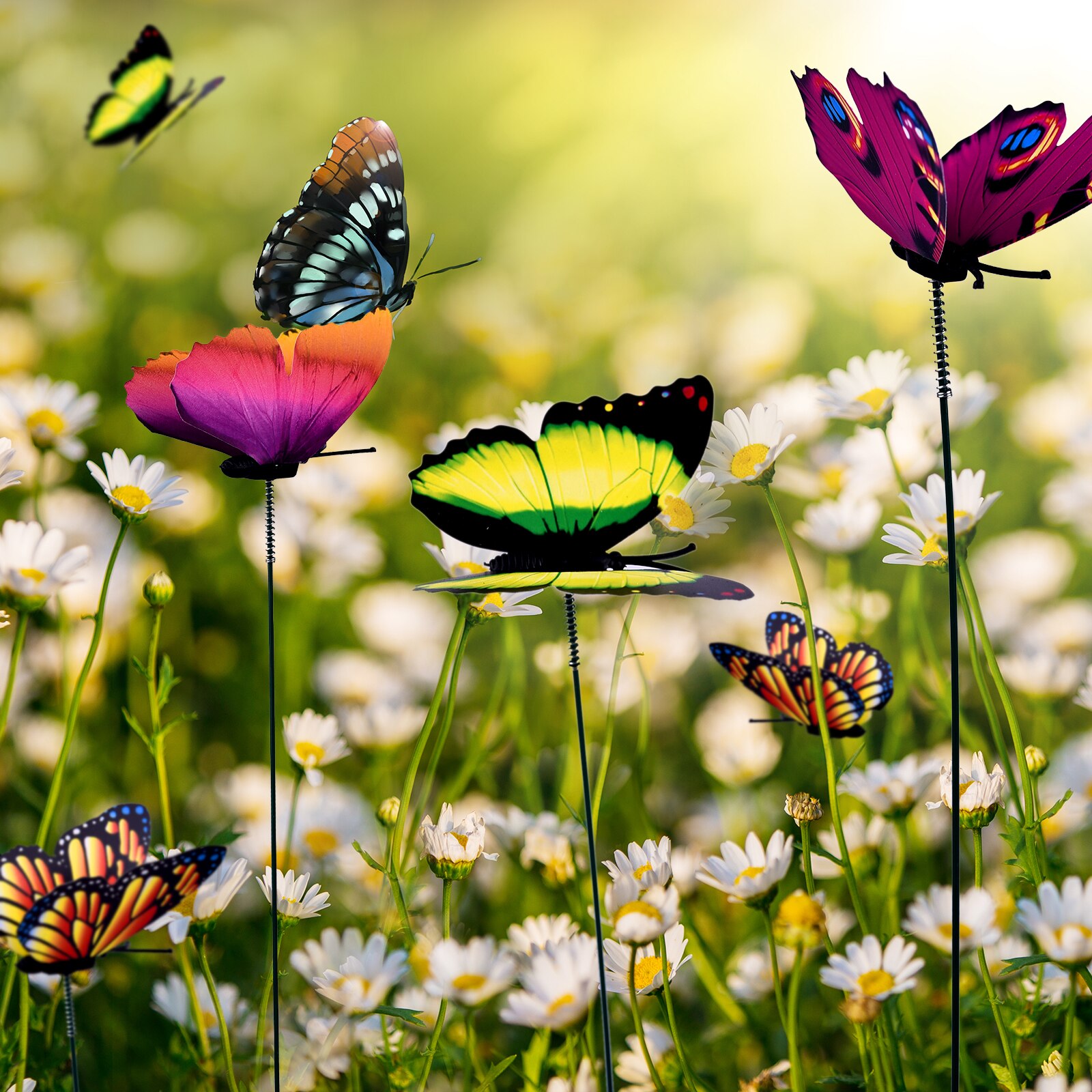 Butterfly Garden Decors Sticks (24 Pcs) Butterfly Garden Decors Sticks (24 Pcs)