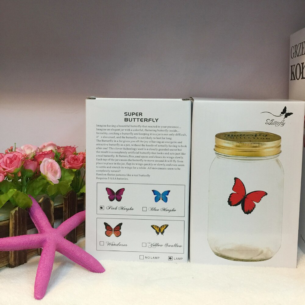 Butterfly Jar LED Novelty Decor Butterfly Jar LED Novelty Decor