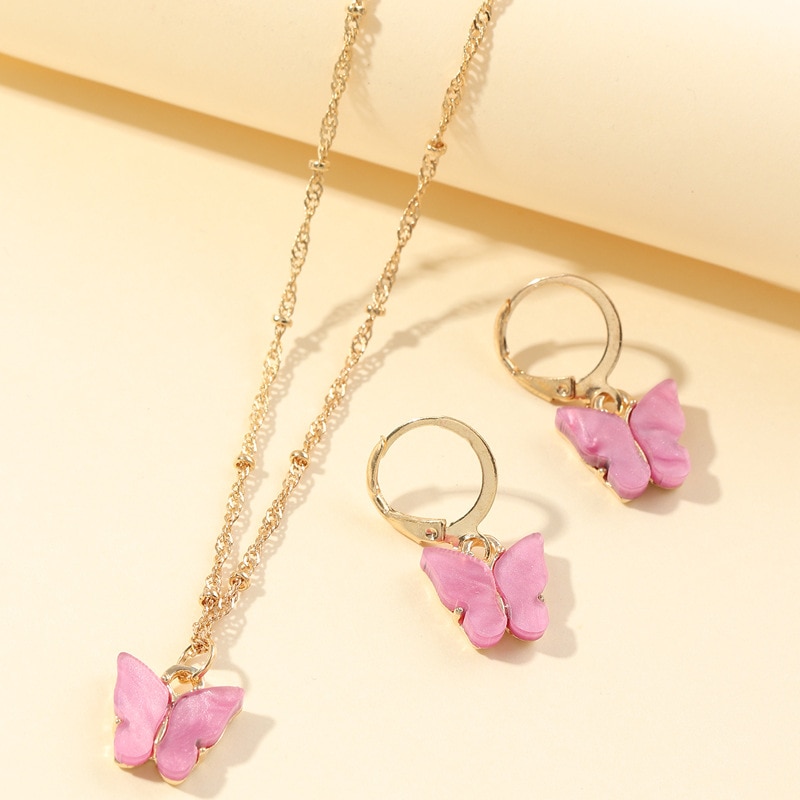 Butterfly Jewelry Set Trendy Accessories Butterfly Jewelry Set Trendy Accessories