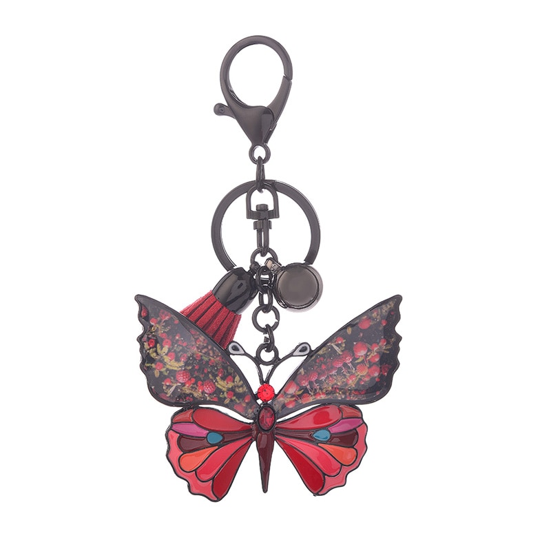 Butterfly Keychain Ladies Handbag Charm Butterfly Keychain Ladies Handbag Charm