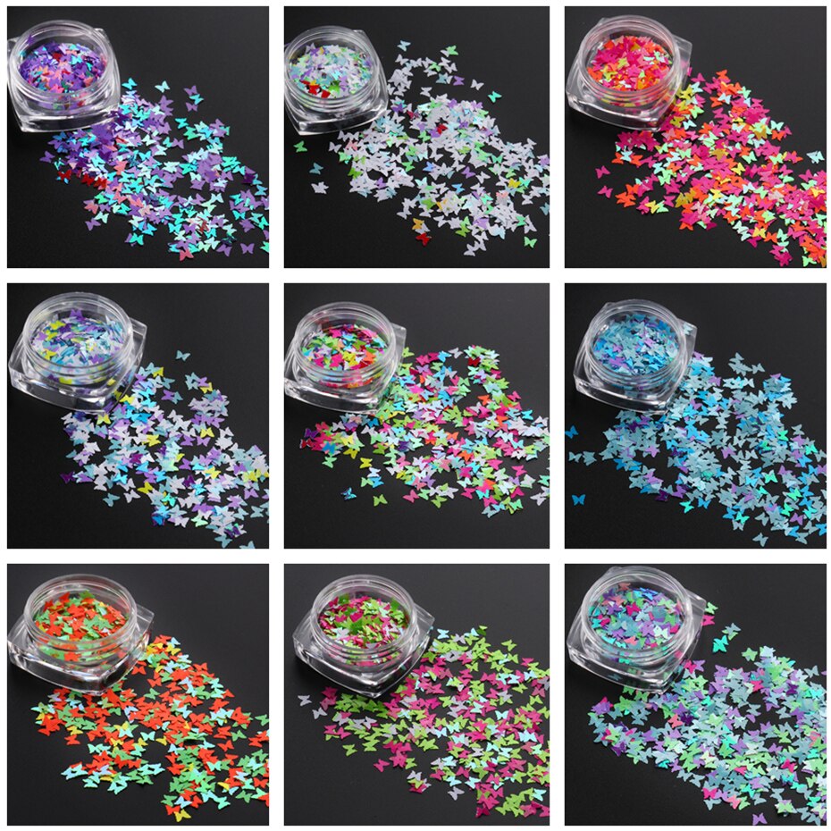 Butterfly Nail Glitter Manicure Sequins Butterfly Nail Glitter Manicure Sequins