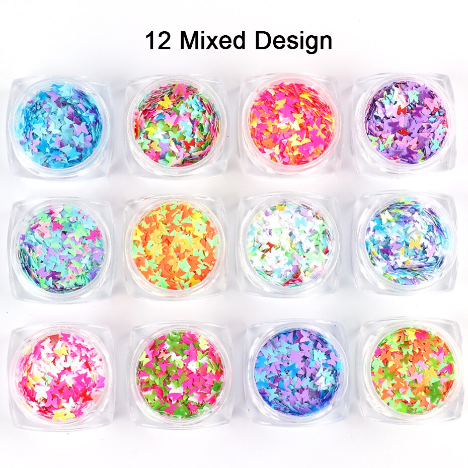 Butterfly Nail Glitter Manicure Sequins Butterfly Nail Glitter Manicure Sequins