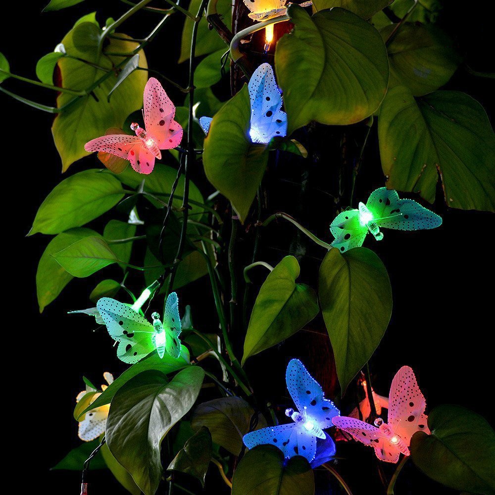 Butterfly Solar Lights 12 LED Bulbs Butterfly Solar Lights 12 LED Bulbs