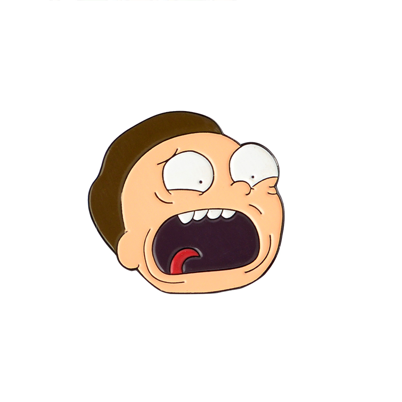 Button Pins Rick and Morty Enamel Brooch Button Pins Rick and Morty Enamel Brooch
