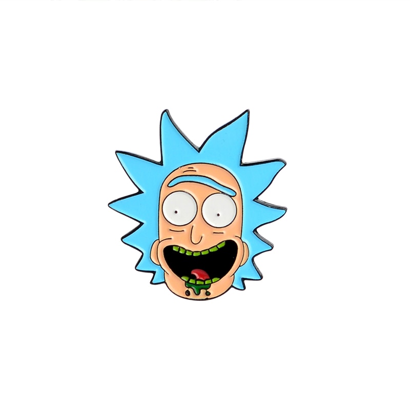 Button Pins Rick and Morty Enamel Brooch Button Pins Rick and Morty Enamel Brooch