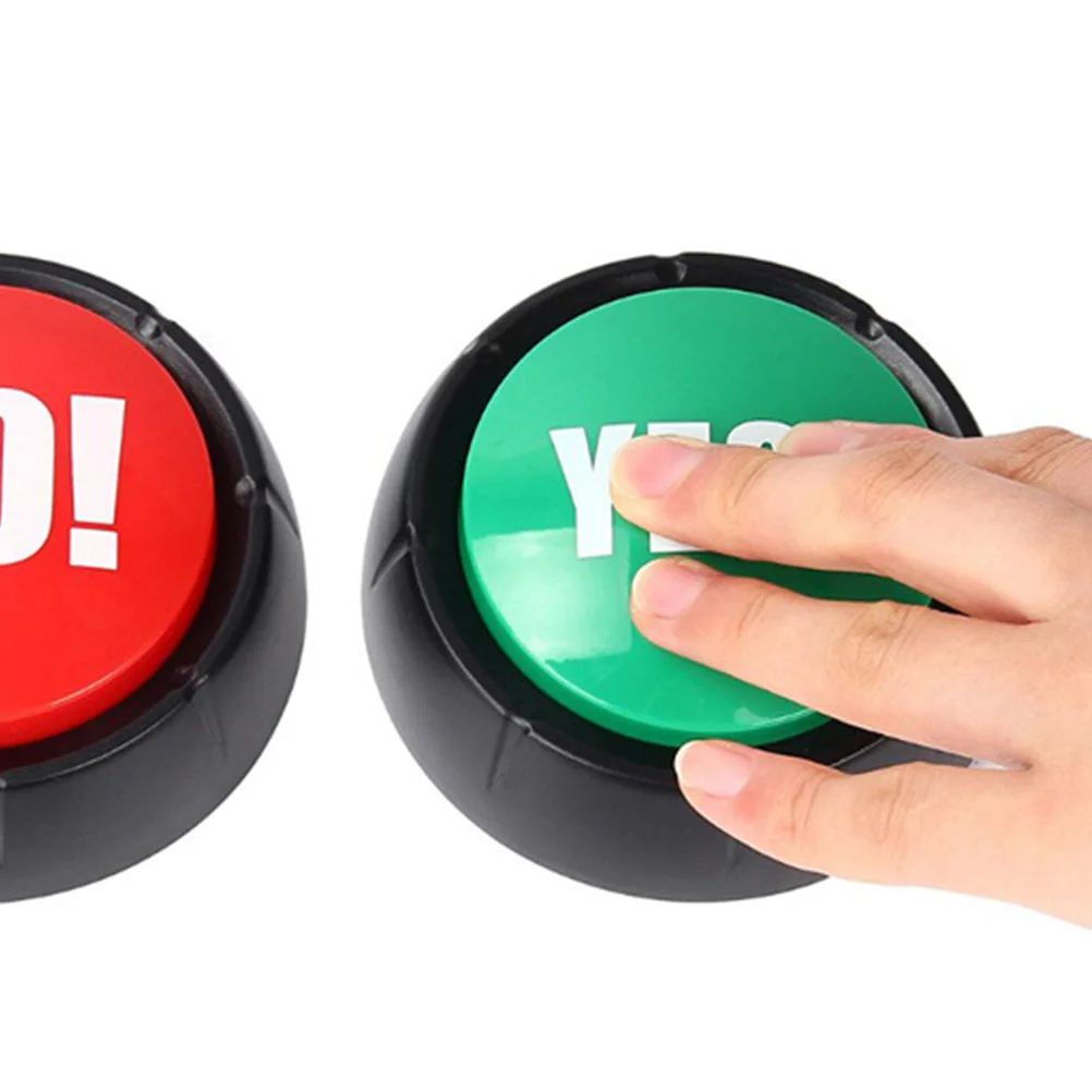 Button Sound Answer No Yes Party Buzzer Buzzers Talking Game Quiz Buttons Record Alarm Show Desktop Contest Desk Prank