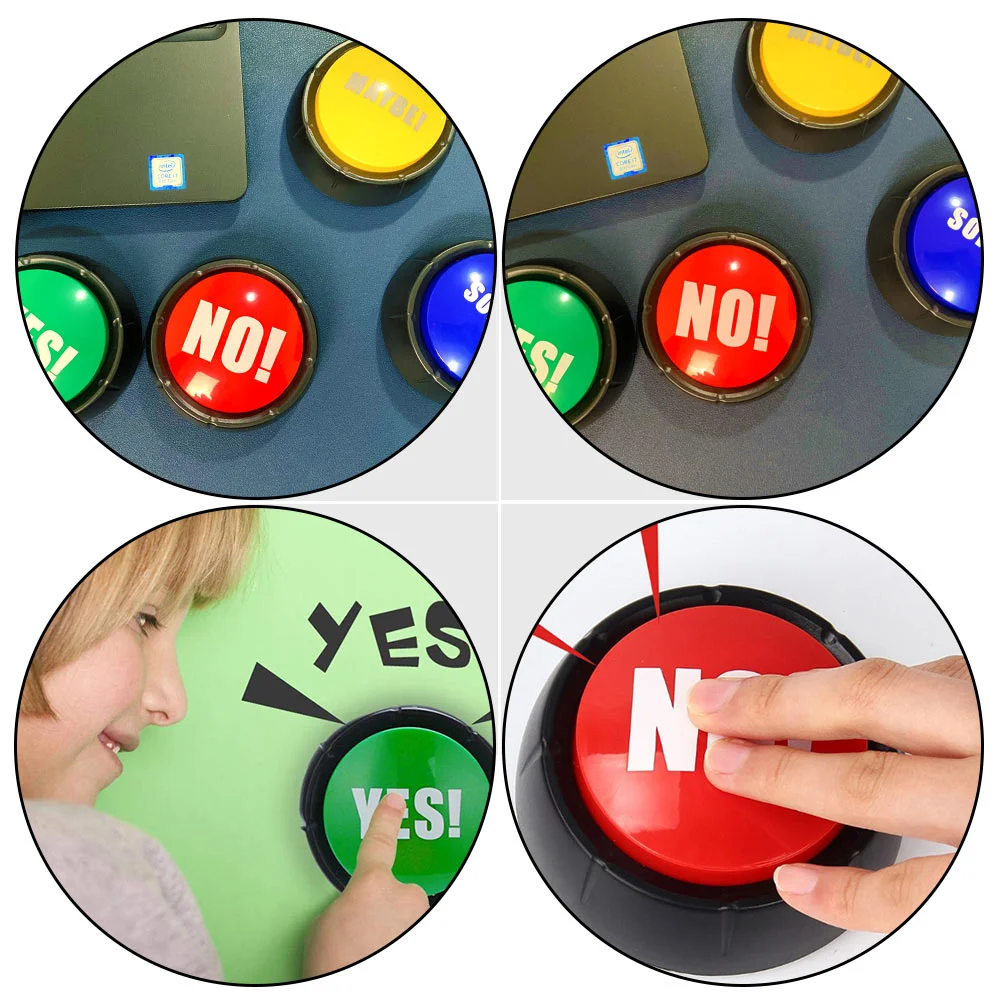 Button Sound Answer No Yes Party Buzzer Buzzers Talking Game Quiz Buttons Record Alarm Show Desktop Contest Desk Prank