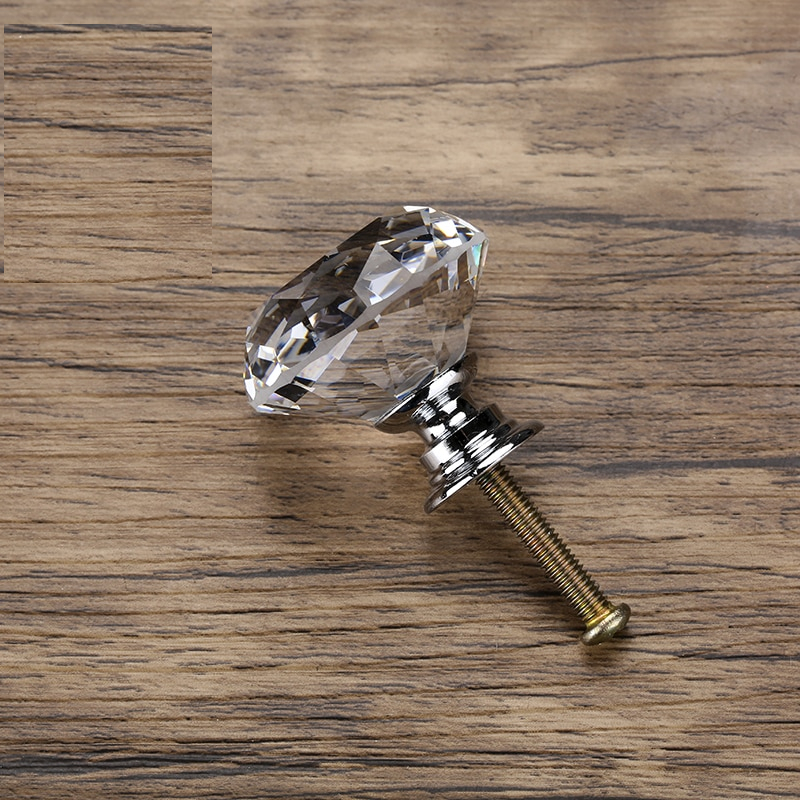 Cabinet Knobs Crystal Glass Shape