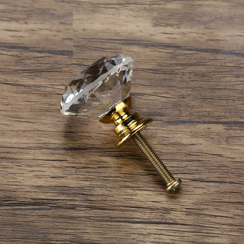 Cabinet Knobs Crystal Glass Shape