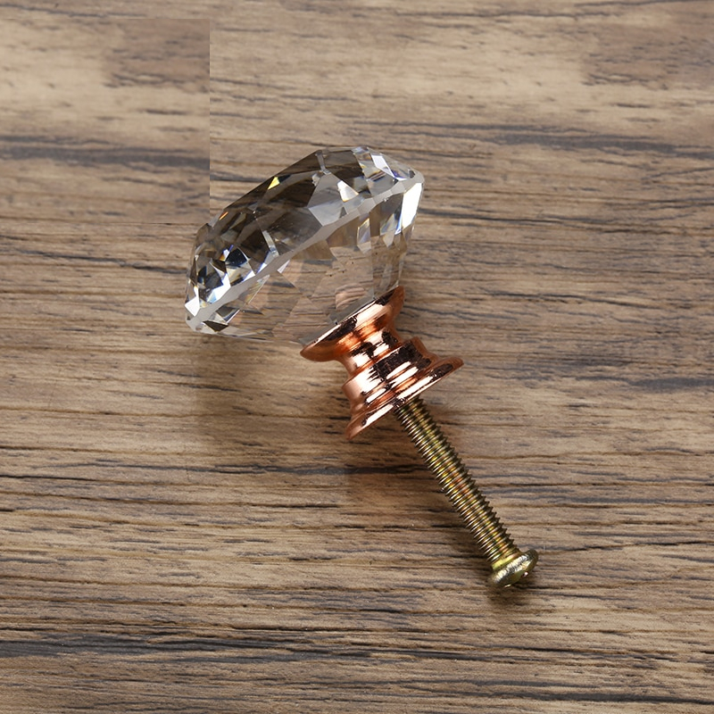 Cabinet Knobs Crystal Glass Shape
